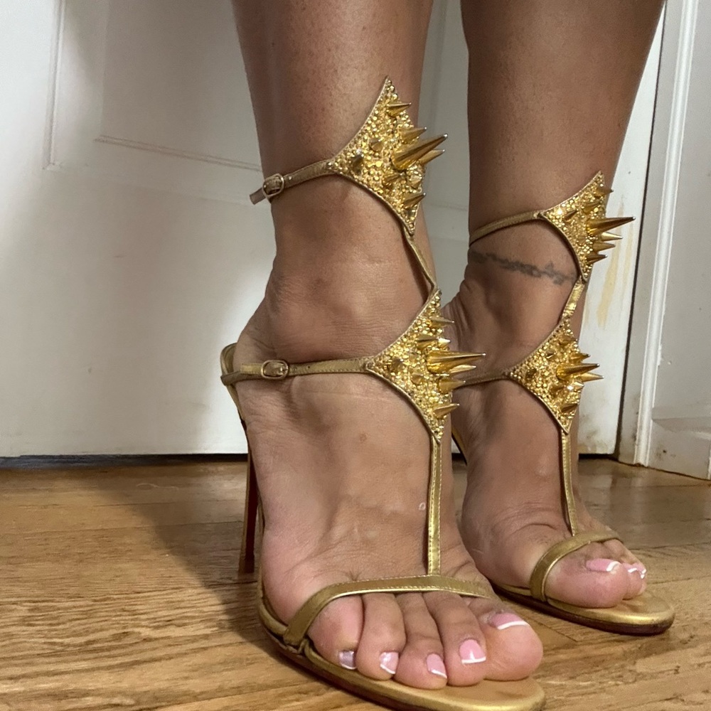 Christian louboutin Gold Women's Heels
